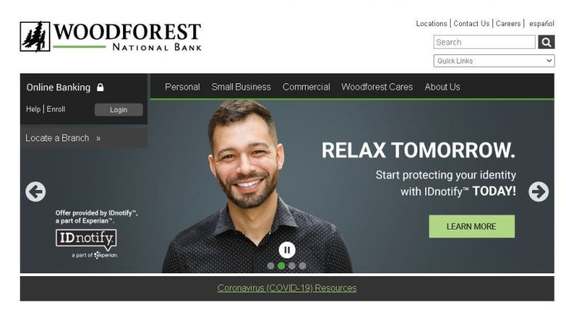 woodforest national banking home