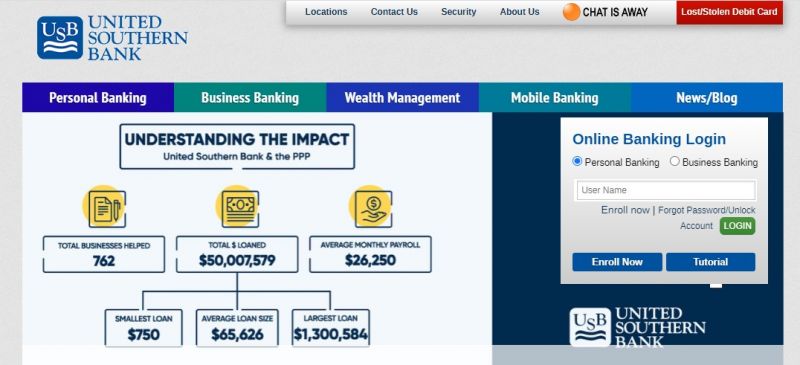 United Southern Bank HomePage
