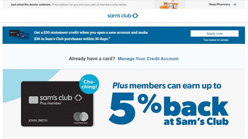 Sam's Club Credit Card Apply