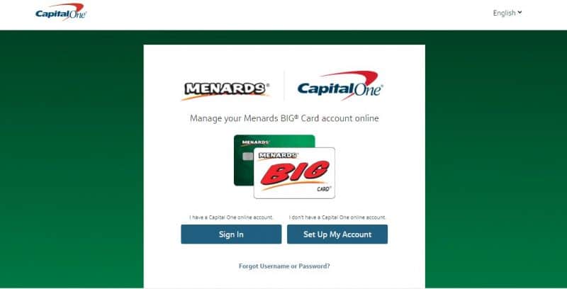 Menards Credit Card Homepage