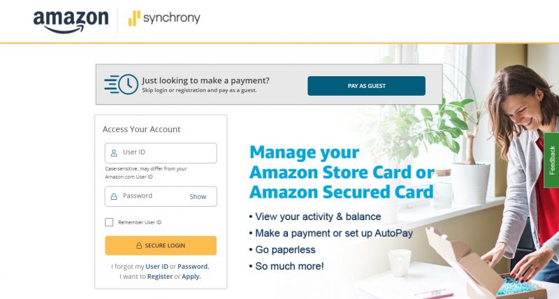 Amazon Credit Card HomePage