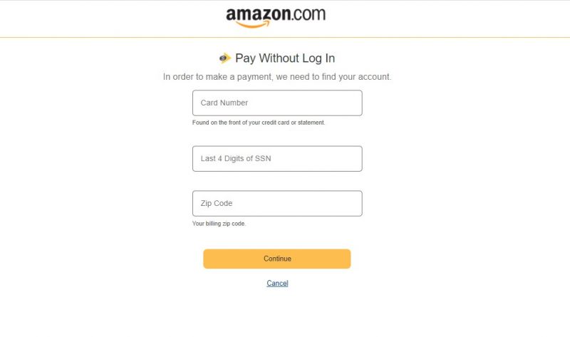 Amazon Credit Card MakePayment