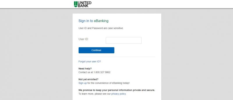 United Bank Forgot Password