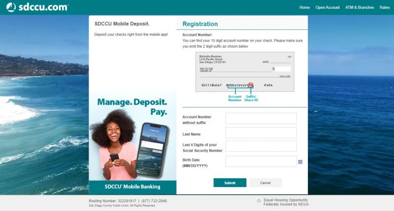 San Diego County Credit Union Bank Enrollment