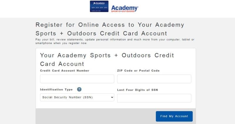 academy credit card enroll 2