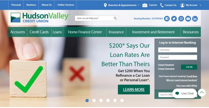 Hudson Valley Credit Union HomePage
