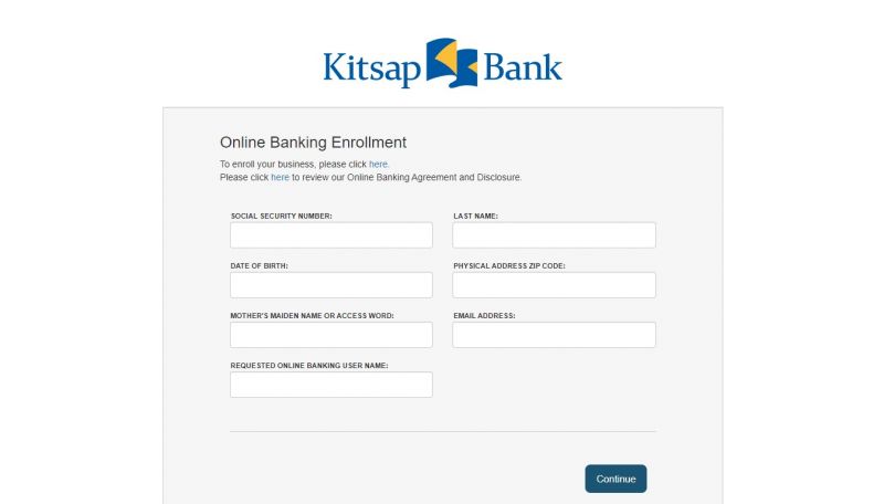 Kitsap Bank Enrollment