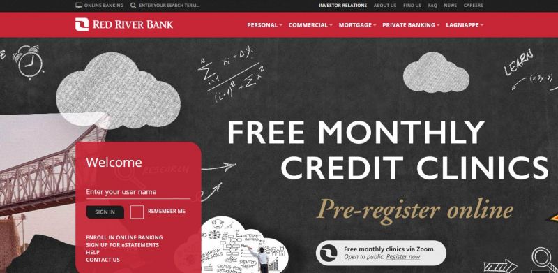 Red River Bank Homepage