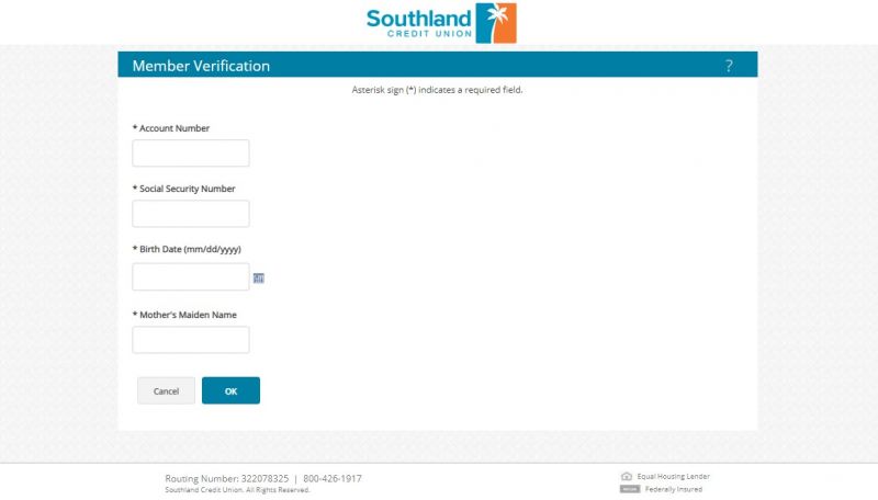 Southland Credit Union Enrollment