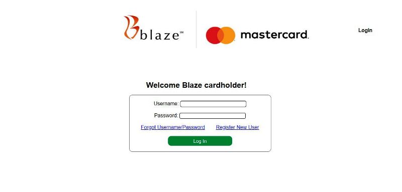 blaze credit card forgot password
