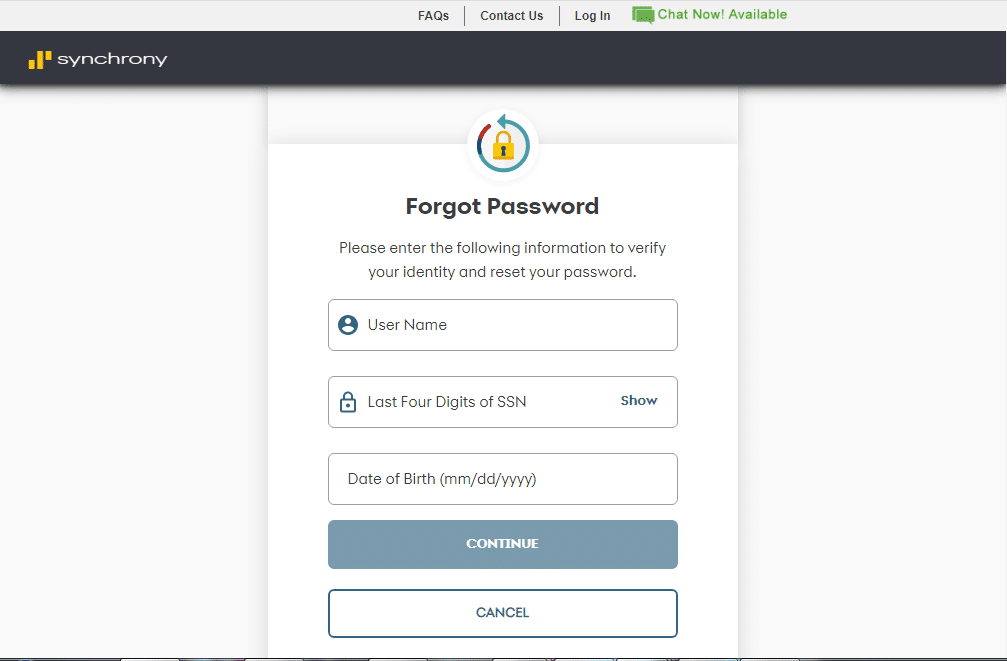 fleet-forgot password
