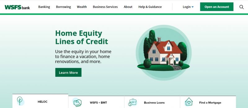 WSFS Bank HomePage