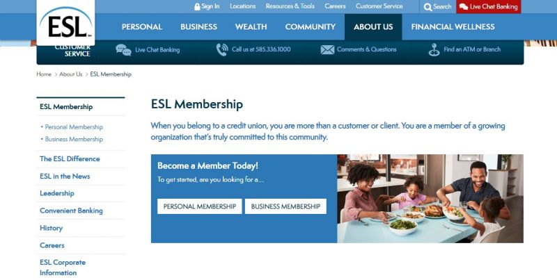 ESL Federal Credit Union Enrollment